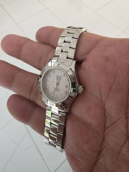 tag heuer aquaracer waf 141a ladysize หน้าชมพูหลักเพชร. รูปที่ 2