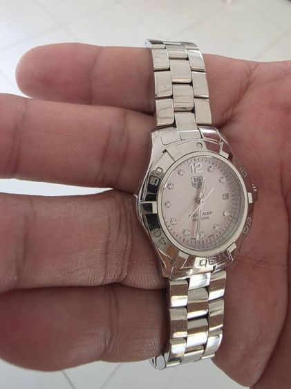 tag heuer aquaracer waf 141a ladysize หน้าชมพูหลักเพชร. รูปที่ 3