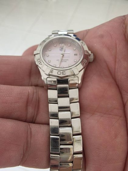 tag heuer aquaracer waf 141a ladysize หน้าชมพูหลักเพชร. รูปที่ 5