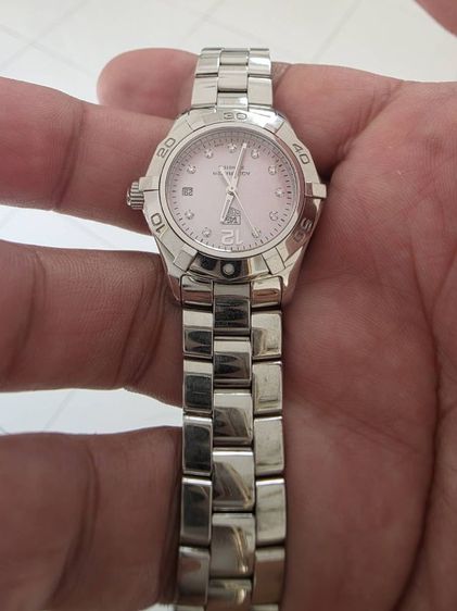 tag heuer aquaracer waf 141a ladysize หน้าชมพูหลักเพชร.