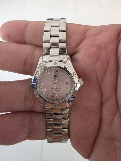 tag heuer aquaracer waf 141a ladysize หน้าชมพูหลักเพชร. รูปที่ 4