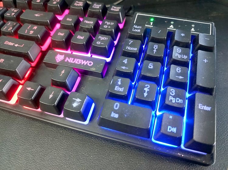 NUBWO NKM-623 Keyboard+mouse combo set ไฟทะลุตัวอักษร รูปที่ 4