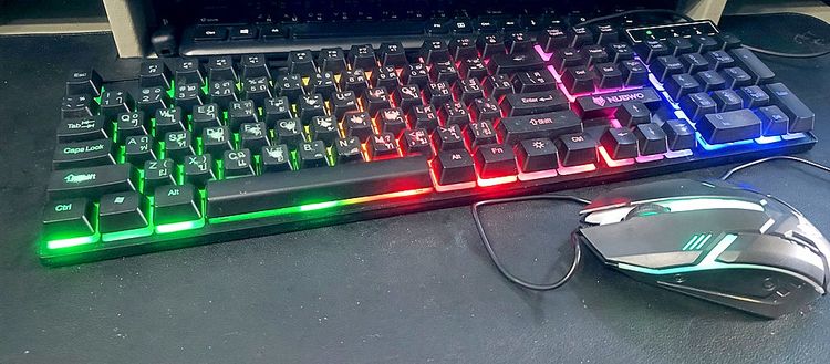 NUBWO NKM-623 Keyboard+mouse combo set ไฟทะลุตัวอักษร รูปที่ 6