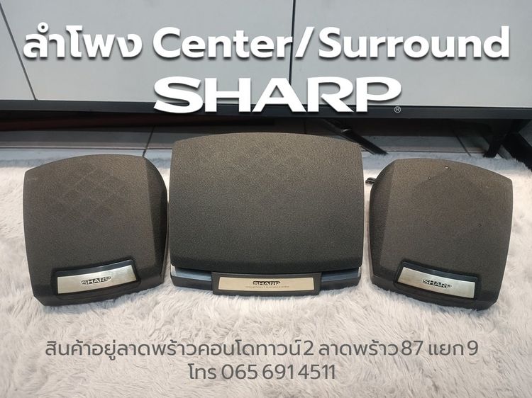 ลำโพง Center และ Surround SHARP (ขายเหมา 3 คัว)