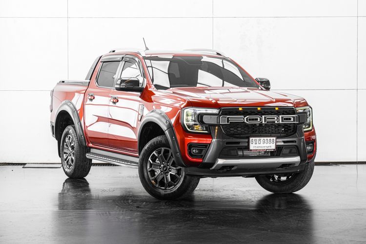 Ford Ranger 2022 2.0 Bi-Turbo Hi-Rider Wildtrak Pickup ดีเซล ไม่ติดแก๊ส เกียร์อัตโนมัติ ส้ม รูปที่ 2