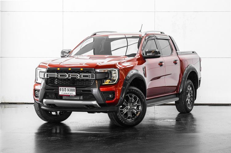 รถ Ford Ranger 2.0 Bi-Turbo Hi-Rider Wildtrak สี ส้ม