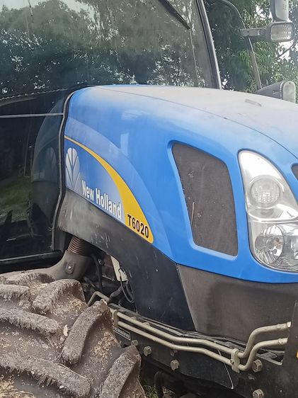 New Holland T6020 tractor รถไถ รุ่นพิเศษ 110 แรง ปี 2007 ชั่วโมงน้อย 3800 ชม. พร้อมใบดันหน้า รถสวย พร้อมใช้งาน รูปที่ 2