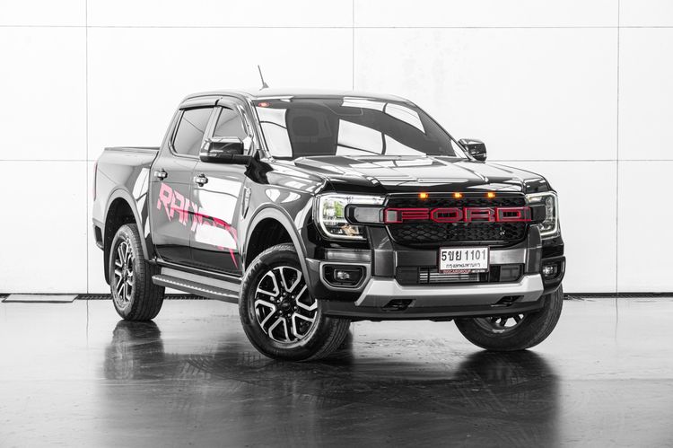 Ford Ranger 2023 2.0 Hi-Rider Sport Pickup ดีเซล ไม่ติดแก๊ส เกียร์อัตโนมัติ ดำ รูปที่ 3