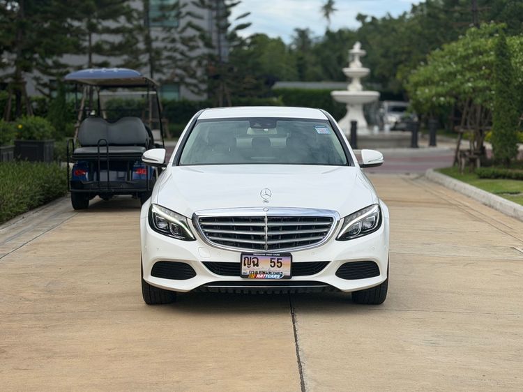 Mercedes-Benz C-Class 2016 C300 2.2 BlueTEC Hybrid AMG Dynamic Sedan Hybrid (Diesel) ไม่ติดแก๊ส เกียร์อัตโนมัติ ขาว รูปที่ 2