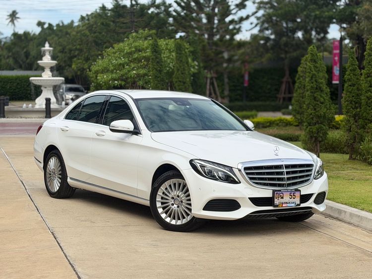 Mercedes-Benz C-Class 2016 C300 2.2 BlueTEC Hybrid AMG Dynamic Sedan Hybrid (Diesel) ไม่ติดแก๊ส เกียร์อัตโนมัติ ขาว รูปที่ 3