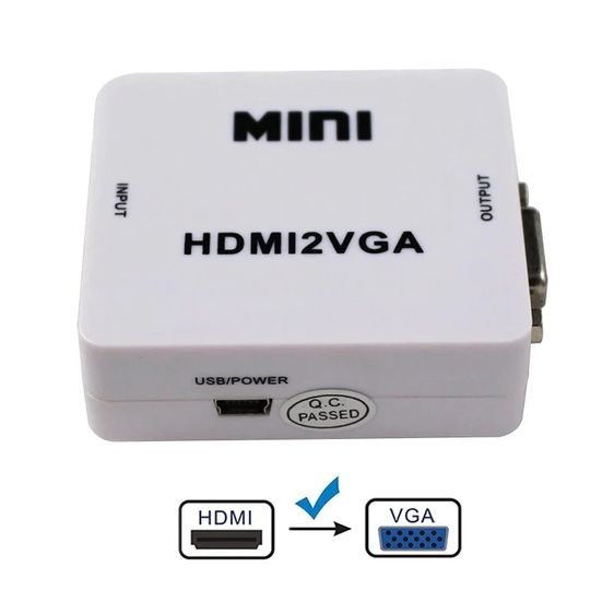 ขาย HDMI to VGA + Audio Converter ตัวแปลง HDMI เป็น VGA พร้อมช่องเสียง 3.5 มม. มือสอง สภาพดี รูปที่ 4