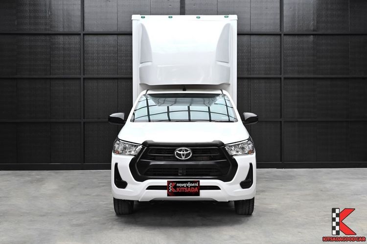 Toyota Hilux Revo 2021 2.4 Entry Pickup ดีเซล ไม่ติดแก๊ส เกียร์ธรรมดา ขาว รูปที่ 2