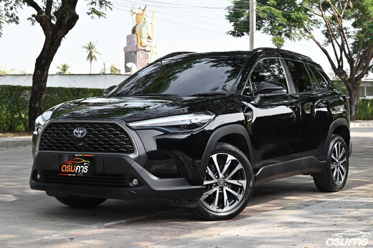 รถ Toyota Corolla Cross 1.8 Hybrid Premium Safety สี ดำ