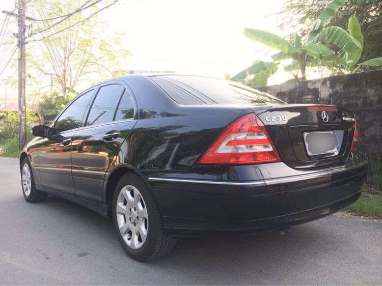 Mercedes-Benz C-Class 2005 C180 Kompressor Sedan เบนซิน ไม่ติดแก๊ส เกียร์อัตโนมัติ ดำ รูปที่ 2