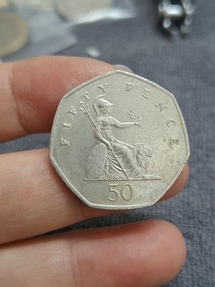 เหรียญ 50 เพนซ์ (Pence) ของสหราชอาณาจักรปี1997 รูปที่ 2
