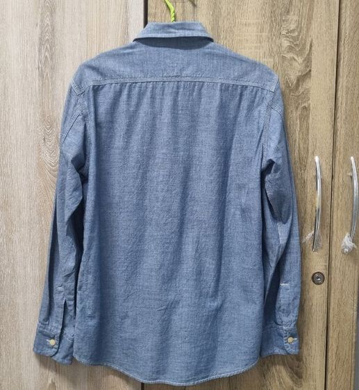 เสื้อเชิ้ตแขนยาว GU Sz.M slimfit รูปที่ 5