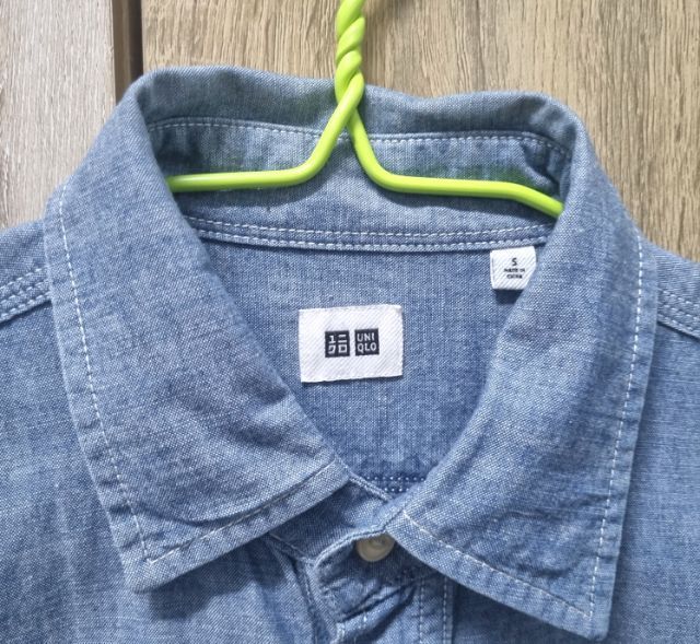 เสื้อเชิ้ตแขนยาว GU Sz.M slimfit รูปที่ 3