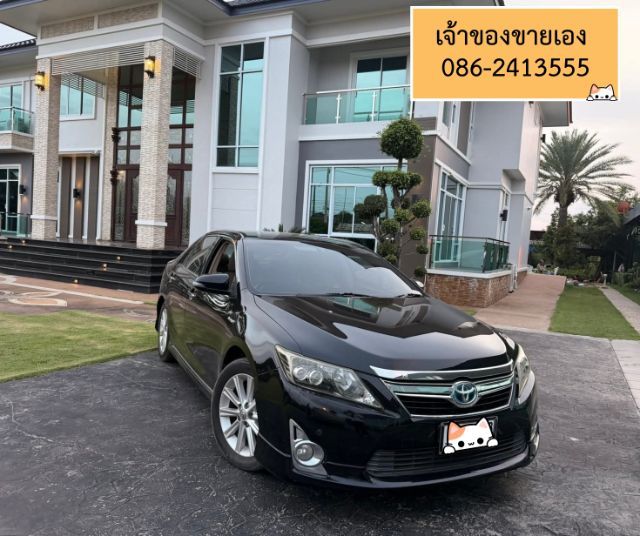 Toyota Camry 2012 2.4 Hybrid Sedan ไฮบริด ไม่ติดแก๊ส เกียร์อัตโนมัติ ดำ รูปที่ 4