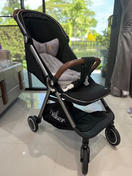 Saker รถเข็น Baby Elegance Stroller รถเข็นเด็กพับได้ โครงอะลูมิเนียมคุณภาพสูง