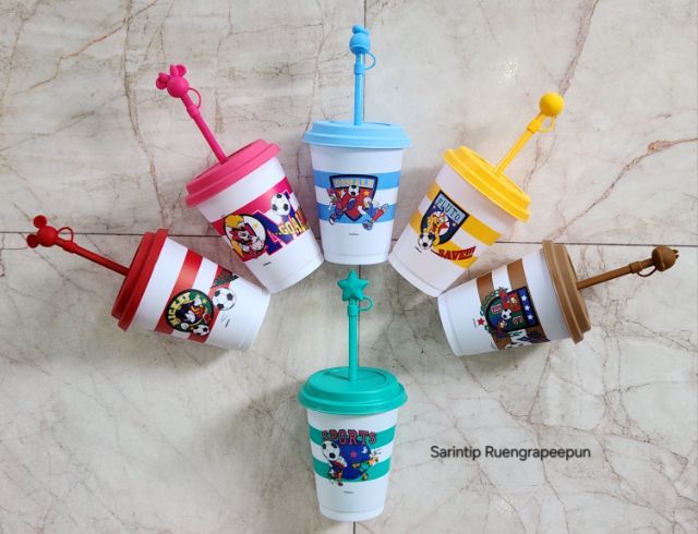 Café Amazon แก้ว Mickey Mouse and Friends W⚽️RLD CUP 2026 ❤️🩷🩵💛🤎💚 16 oz (473 ml) รูปที่ 8
