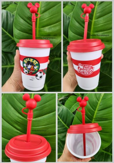 Café Amazon แก้ว Mickey Mouse and Friends W⚽️RLD CUP 2026 ❤️🩷🩵💛🤎💚 16 oz (473 ml) รูปที่ 12