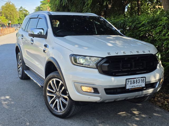 Ford Everest 2021 2.0 Bi-Turbo Titanium+ 4WD Utility-car ดีเซล ไม่ติดแก๊ส เกียร์อัตโนมัติ ขาว รูปที่ 2