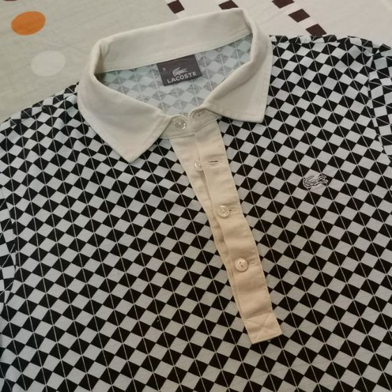 เสื้อโปโล Lacoste ลายตารางวินเทจ  รูปที่ 3