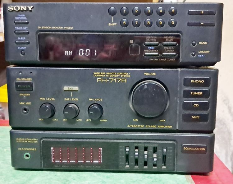 อื่นๆ ลำโพงแยกชิ้น และซับวูฟเฟอร์ (ขายแล้ว) ตัวเครื่อง SONY FH-717R   งานช่าง