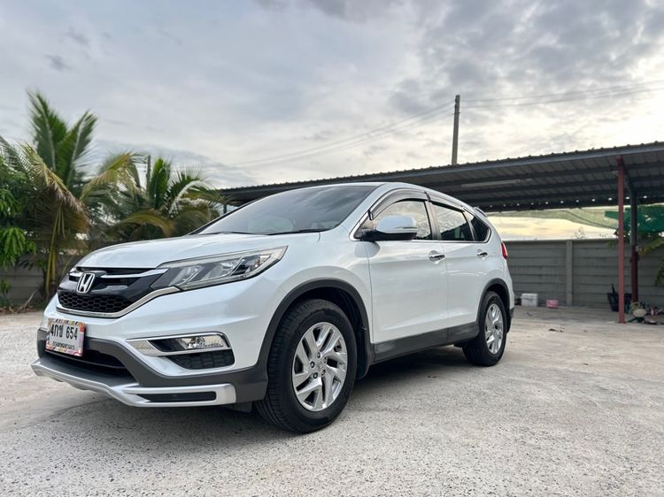 Honda CR-V 2015 2.0 E Wise Edition 4WD Utility-car เบนซิน ไม่ติดแก๊ส เกียร์อัตโนมัติ ขาว รูปที่ 2