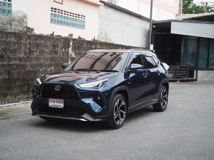 รถ Toyota Yaris Cross 1.5 HEV Premium Luxury สี น้ำเงิน