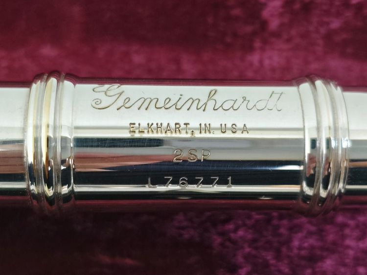 Flute ยี่ห้อ Gemeinhardt รุ่น 2sp(Silver Plated)made in U.S.A. สภาพดี รูปที่ 2
