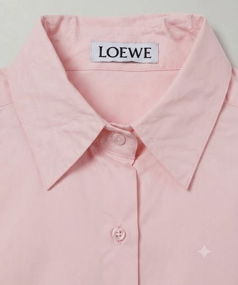 LOEWE Classic  Anagram Embroidered Cotton Shirt รูปที่ 3