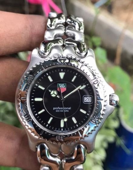 Tag Heuer ก้างปลา วงแหวน 3ชั้น  king Black Dial
 รูปที่ 3