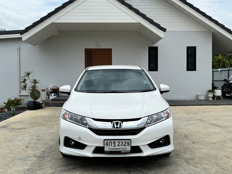 Honda City 2015 1.5 S Sedan เบนซิน ไม่ติดแก๊ส เกียร์อัตโนมัติ ขาว รูปที่ 2
