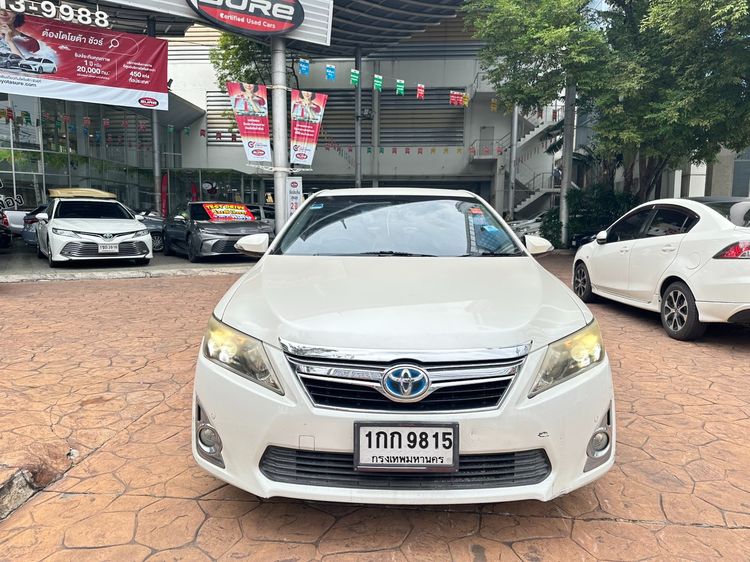 Toyota Camry 2012 2.5 Hybrid Sedan ไฮบริด เกียร์อัตโนมัติ ขาว รูปที่ 2