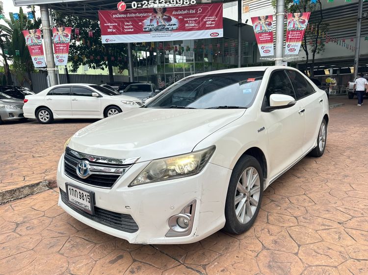 Toyota Camry 2012 2.5 Hybrid Sedan ไฮบริด เกียร์อัตโนมัติ ขาว รูปที่ 3