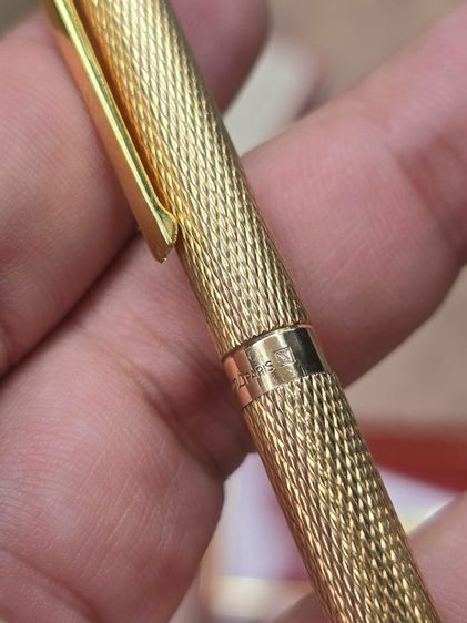 ปากกา S.T. Dupont Diamond Classic Gold Twist Ballpoint Pen Mens รูปที่ 13
