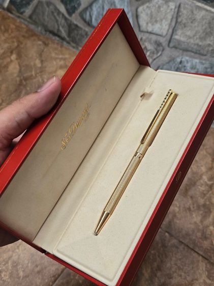 ปากกา S.T. Dupont Diamond Classic Gold Twist Ballpoint Pen Mens
