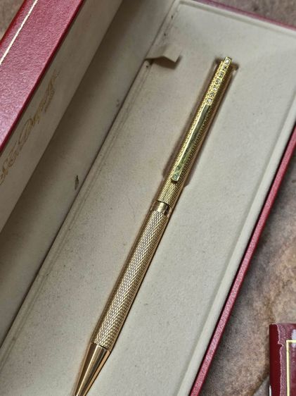 ปากกา S.T. Dupont Diamond Classic Gold Twist Ballpoint Pen Mens รูปที่ 3