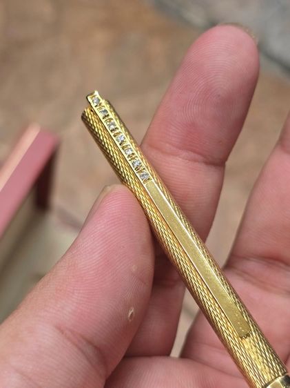 ปากกา S.T. Dupont Diamond Classic Gold Twist Ballpoint Pen Mens รูปที่ 7