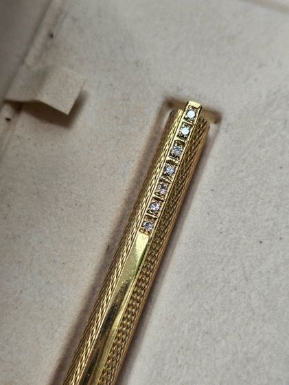 ปากกา S.T. Dupont Diamond Classic Gold Twist Ballpoint Pen Mens รูปที่ 4