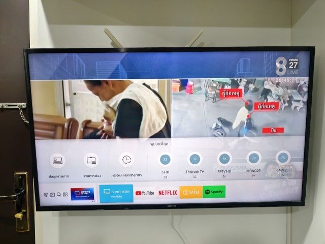 ขาย TV Samsung 4K 43นิ้ว รุ่น UA43MU6100 ราคา 2,600 บาท