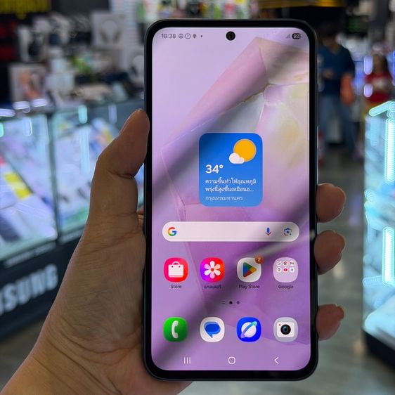 Samsung A35 5G สีดำ เครื่องศูนย์ สภาพสวยมาก จอ6.6นิ้ว แรม8รอม128 กล้อง50ล้าน(3ตัว) 🔥🔥
