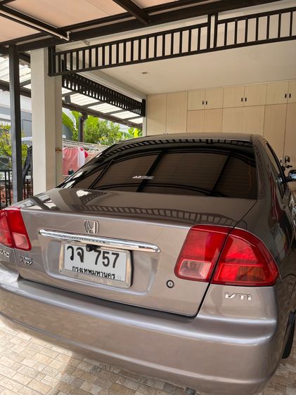Honda Civic 2003 1.7 VTi Sedan เบนซิน ไม่ติดแก๊ส เกียร์อัตโนมัติ เทา รูปที่ 3