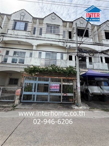ทาวน์เฮ้าส์ 3 ชั้น 21 ตร.ว. หมู่บ้านจันทิมาธานี2 ถนนกาญจนาภิเษก บางบัวทอง นนทบุรี