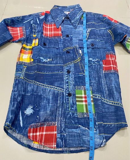 70’s Levis Bandana Shirt Big E ไซร์เด็กโต รูปที่ 12