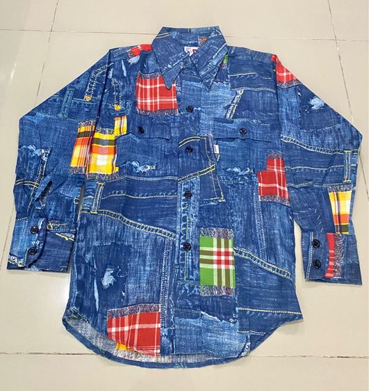 อื่นๆ อื่นๆ แขนยาว เสื้อเชิ้ต Levi's 70’s Levis Bandana Shirt Big E ไซร์เด็กโต