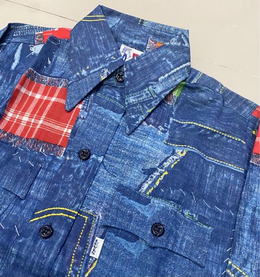 70’s Levis Bandana Shirt Big E ไซร์เด็กโต รูปที่ 3