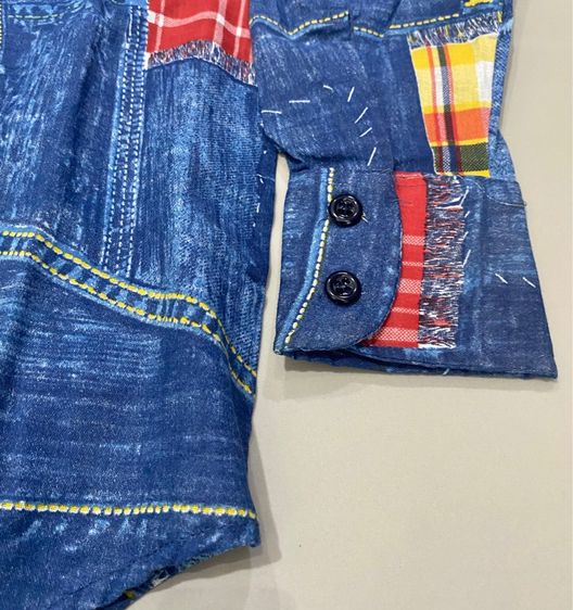 70’s Levis Bandana Shirt Big E ไซร์เด็กโต รูปที่ 7
