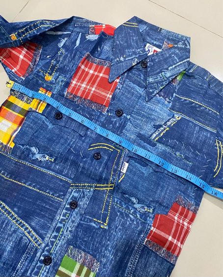 70’s Levis Bandana Shirt Big E ไซร์เด็กโต รูปที่ 10